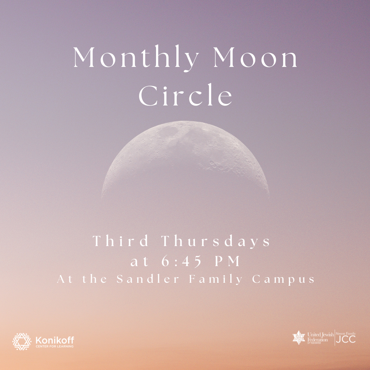 Monthly Moon Circle in Tidewater